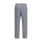 Brunello Cucinelli Gray Wool Oves Aries Casual Pants