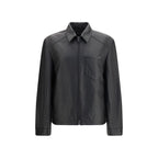 Prada Black Lamb Ovis Aries Aries Leather Jacket