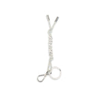 Prada White Recycled Polyamide Keychain