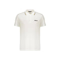 Versace white cotton T-shirt with classic crew neck and brand logo detail on front, casual and comfortable men's clothing.