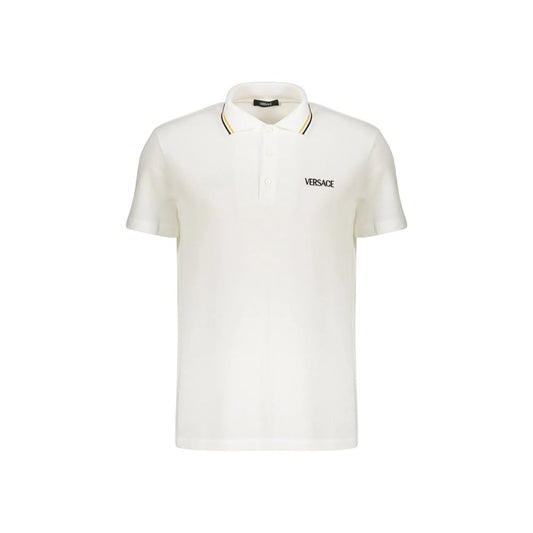 Versace White Cotton T-Shirt Versace