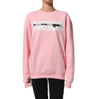 Philippe Model Pink Cotton Logo Long Sleeves Pullover Sweater