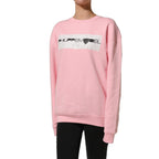 Philippe Model Pink Cotton Logo Long Sleeves Pullover Sweater