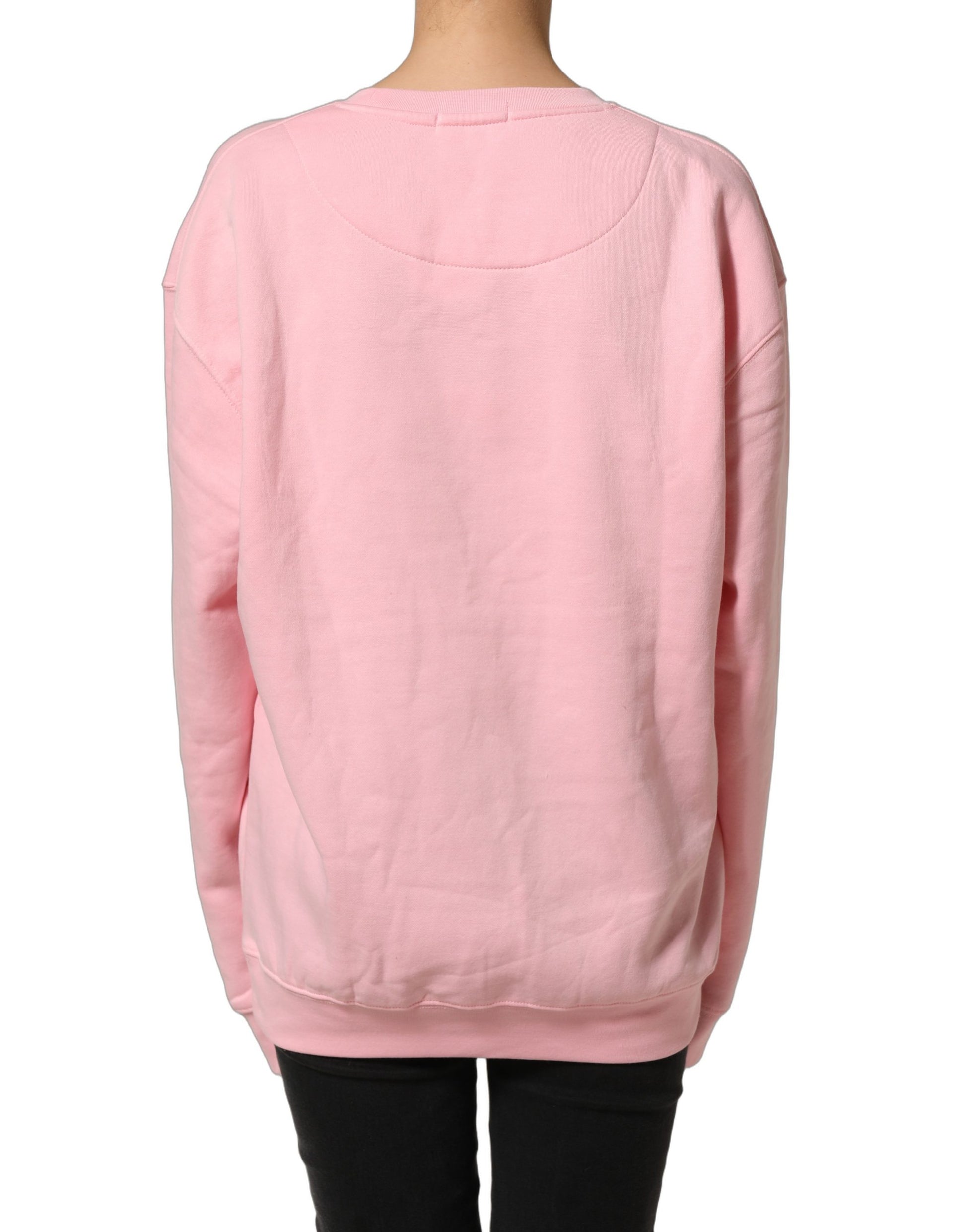 Philippe Model Pink Cotton Logo Long Sleeves Pullover Sweater Philippe Model