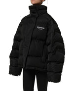 Dolce & Gabbana Black DGVIB3 Embroidered Padded Puffer Jacket