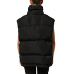 Dolce & Gabbana Black Polyester Sleeveless Padded Men Puffer Jacket