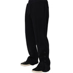 Dolce & Gabbana Black Drawstring Viscose Jogger Men Sweatpants Pants