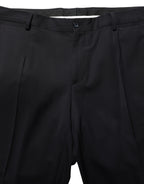 Dolce & Gabbana Black Wool Slim Fit Formal Men 2 Piece Suit