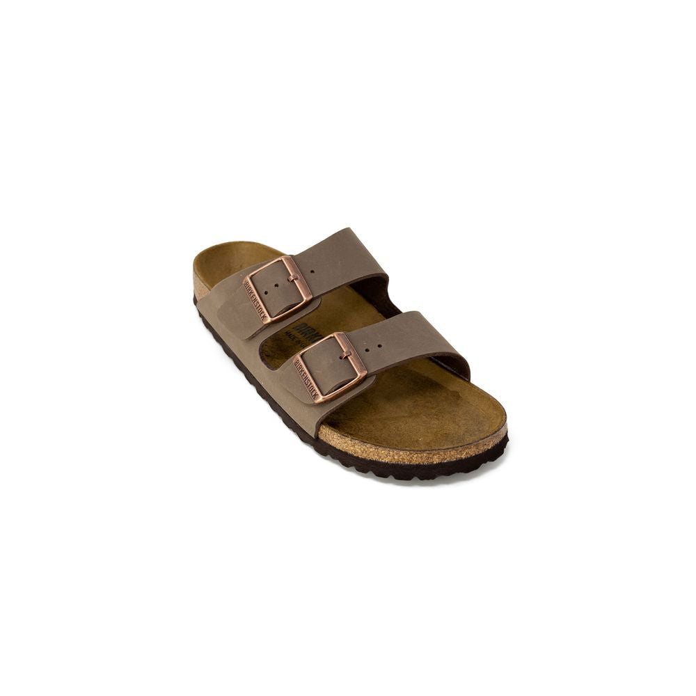 Birkenstock Brown Leather Flat Sandals Birkenstock