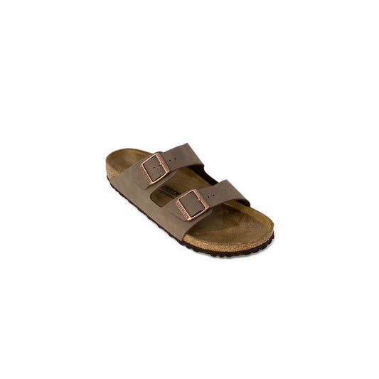 Birkenstock Brown Synthetic Flat Sandals Birkenstock