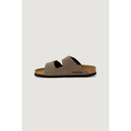 Birkenstock Brown Leather Flat Sandals