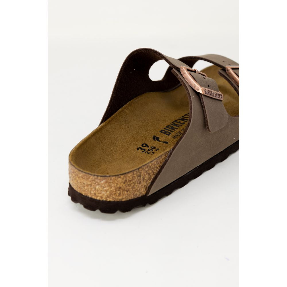 Birkenstock Brown Leather Flat Sandals Birkenstock