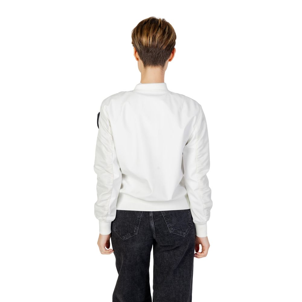 Blauer White Polyamide Bomber Blauer