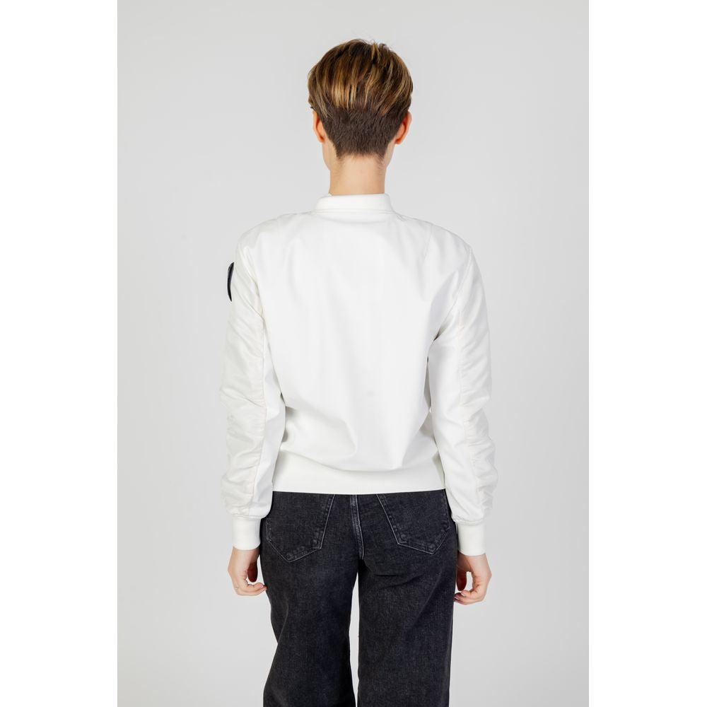Blauer White Polyamide Bomber Blauer
