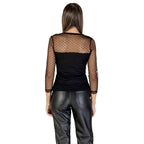Morgan De Toi Black Polyester Blouse Morgan De Toi
