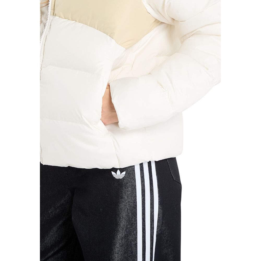 The North Face Cream Polyester Coat The North Face