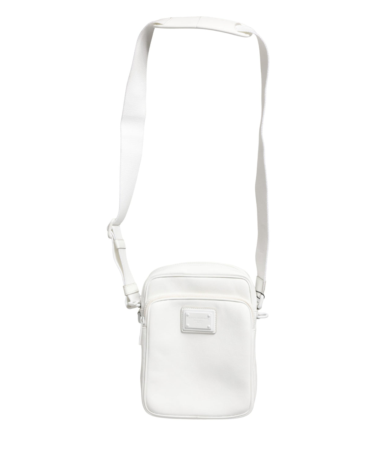 Dolce & Gabbana White Logo Plaque Crossbody Shoulder Borse Men Bag Dolce & Gabbana