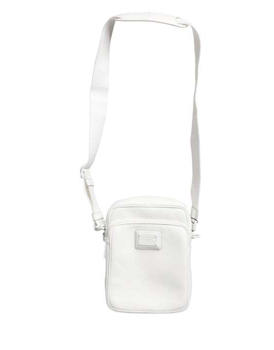 Dolce & Gabbana White Logo Plaque Crossbody Shoulder Borse Men Bag Dolce & Gabbana