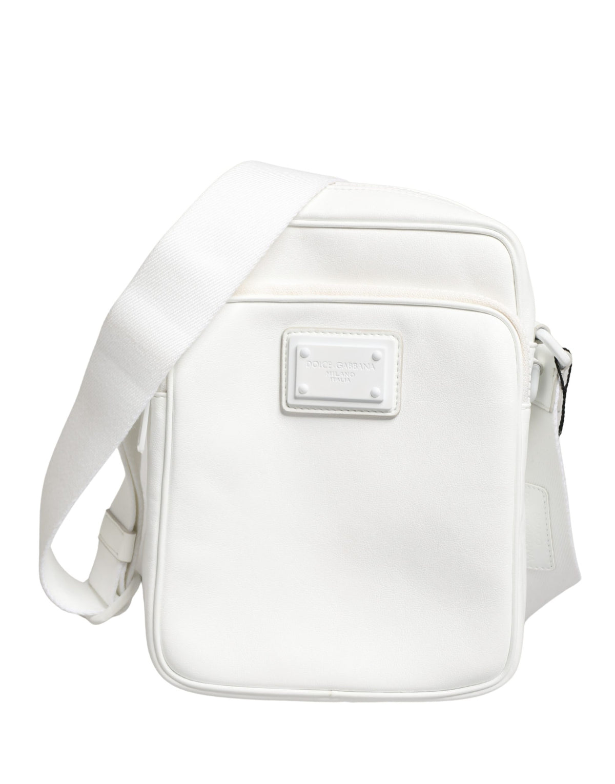 Dolce & Gabbana White Logo Plaque Crossbody Shoulder Borse Men Bag Dolce & Gabbana