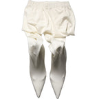 Dolce & Gabbana White High Heels Pumps Jersey Tights Shoes