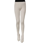 Dolce & Gabbana White High Heels Pumps Jersey Tights Shoes