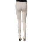 Dolce & Gabbana White High Heels Pumps Jersey Tights Shoes