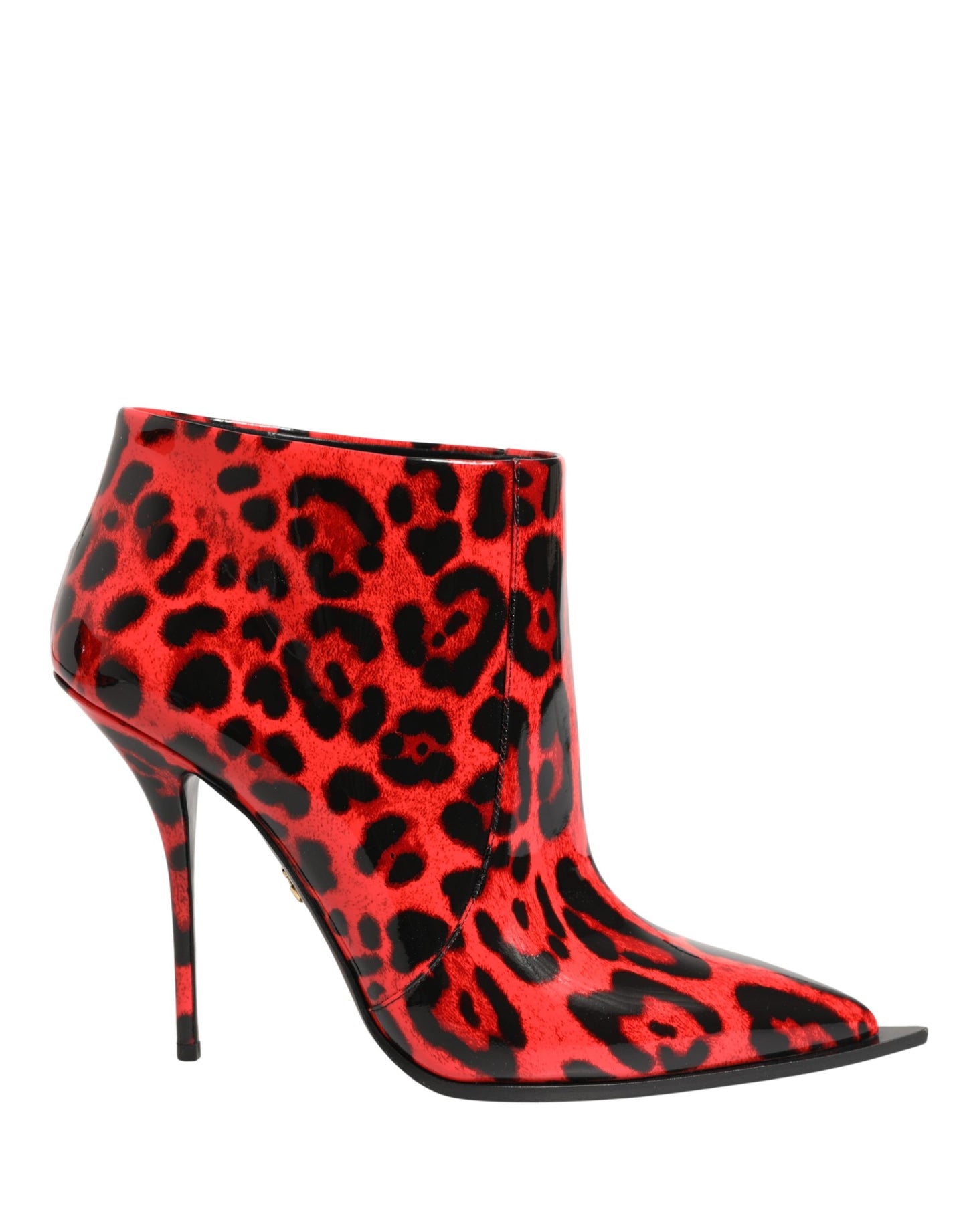 Dolce & Gabbana Red Leopard Cardinale Ankle Boots Shoes Dolce & Gabbana