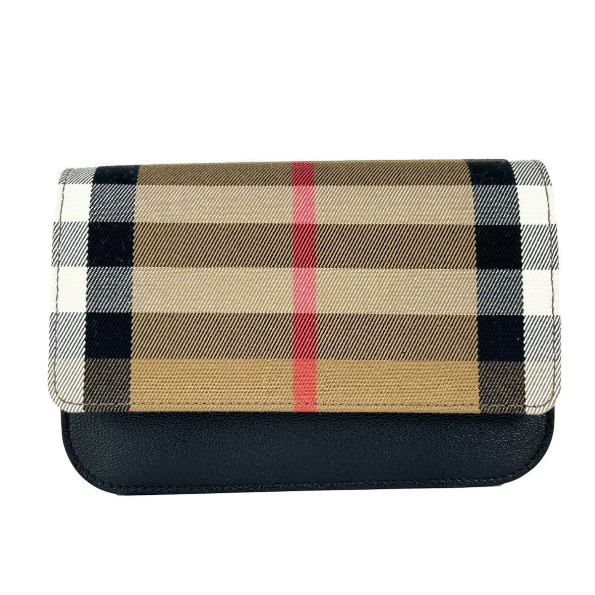 Burberry Small Leather Madison Crossbody Check Bag Burberry