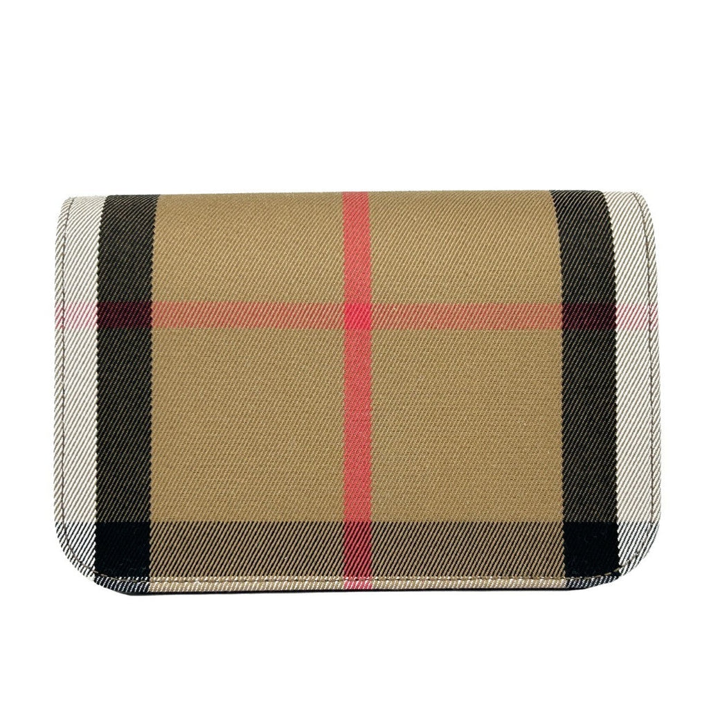 Burberry Small Leather Madison Crossbody Check Bag Burberry