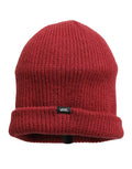 Vans women's Bordeaux wool knitted winter beanie hat with a snug fit and ribbed texture, ideal for cold weather.