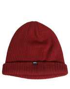 Vans Women Bordeaux Wool Knitted Winter Beanie Capello Hat
