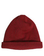 Vans Women Bordeaux Wool Knitted Winter Beanie Capello Hat