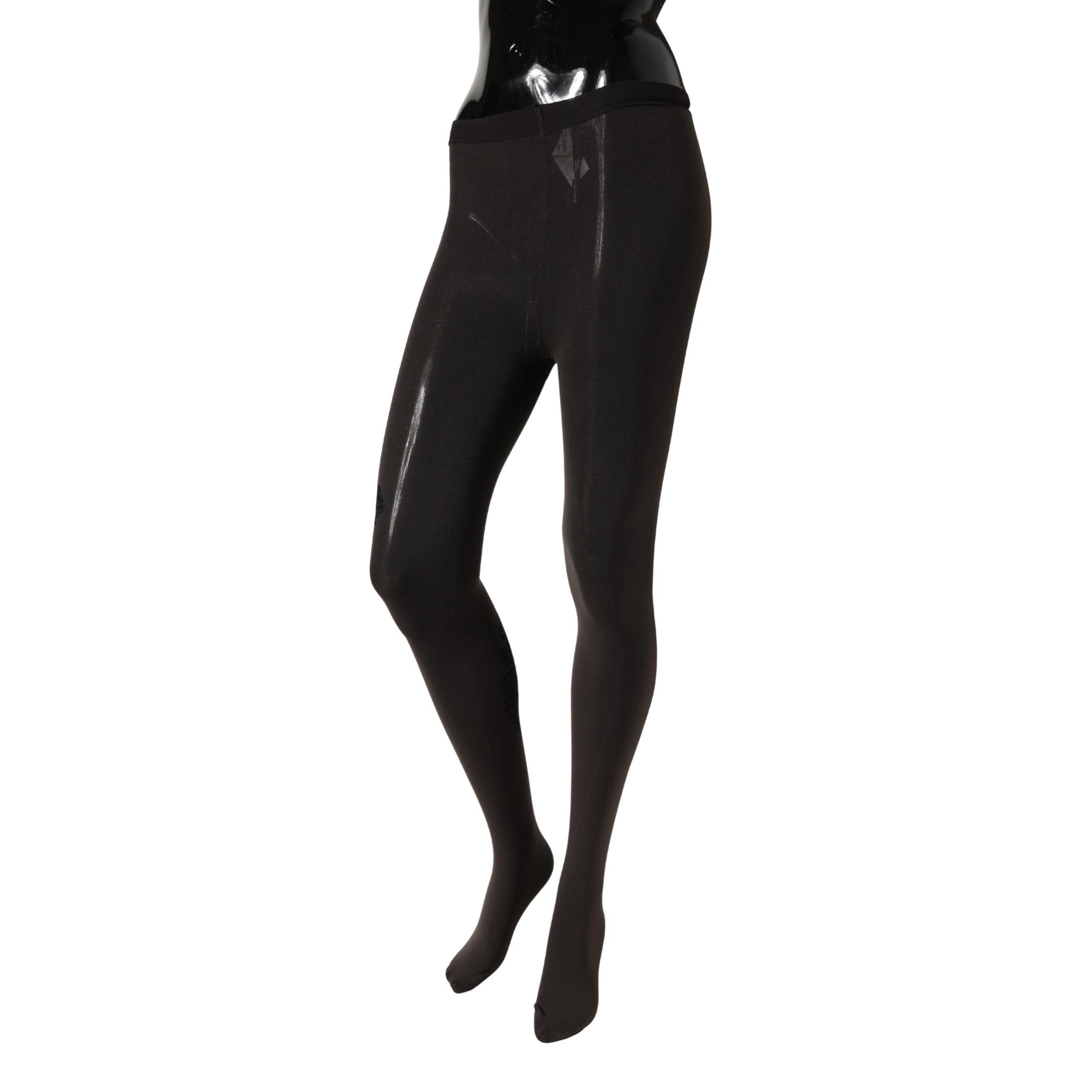 Dolce & Gabbana Black Nylon Tights Stocking Pantyhose Women Socks