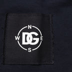 Dolce & Gabbana Dark Blue Logo Cotton Sweatshirt Sweater