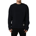 Dolce & Gabbana Dark Blue Logo Cotton Sweatshirt Sweater