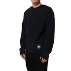 Dolce & Gabbana Dark Blue Logo Cotton Sweatshirt Sweater