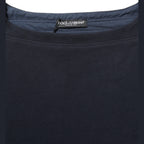 Dolce & Gabbana Dark Blue Logo Cotton Sweatshirt Sweater