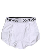 Dolce & Gabbana White Logo Waistband Coulotte Panty Underwear Dolce & Gabbana