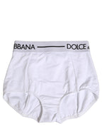 Dolce & Gabbana White Logo Waistband Coulotte Panty Underwear Dolce & Gabbana