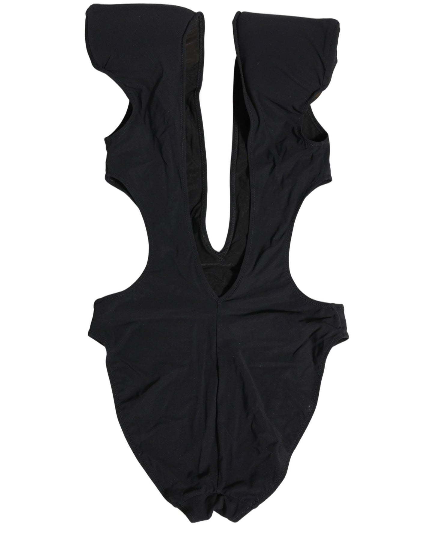 Dolce & Gabbana Black Logo Embellished Cutout One Piece Swimwear Dolce & Gabbana