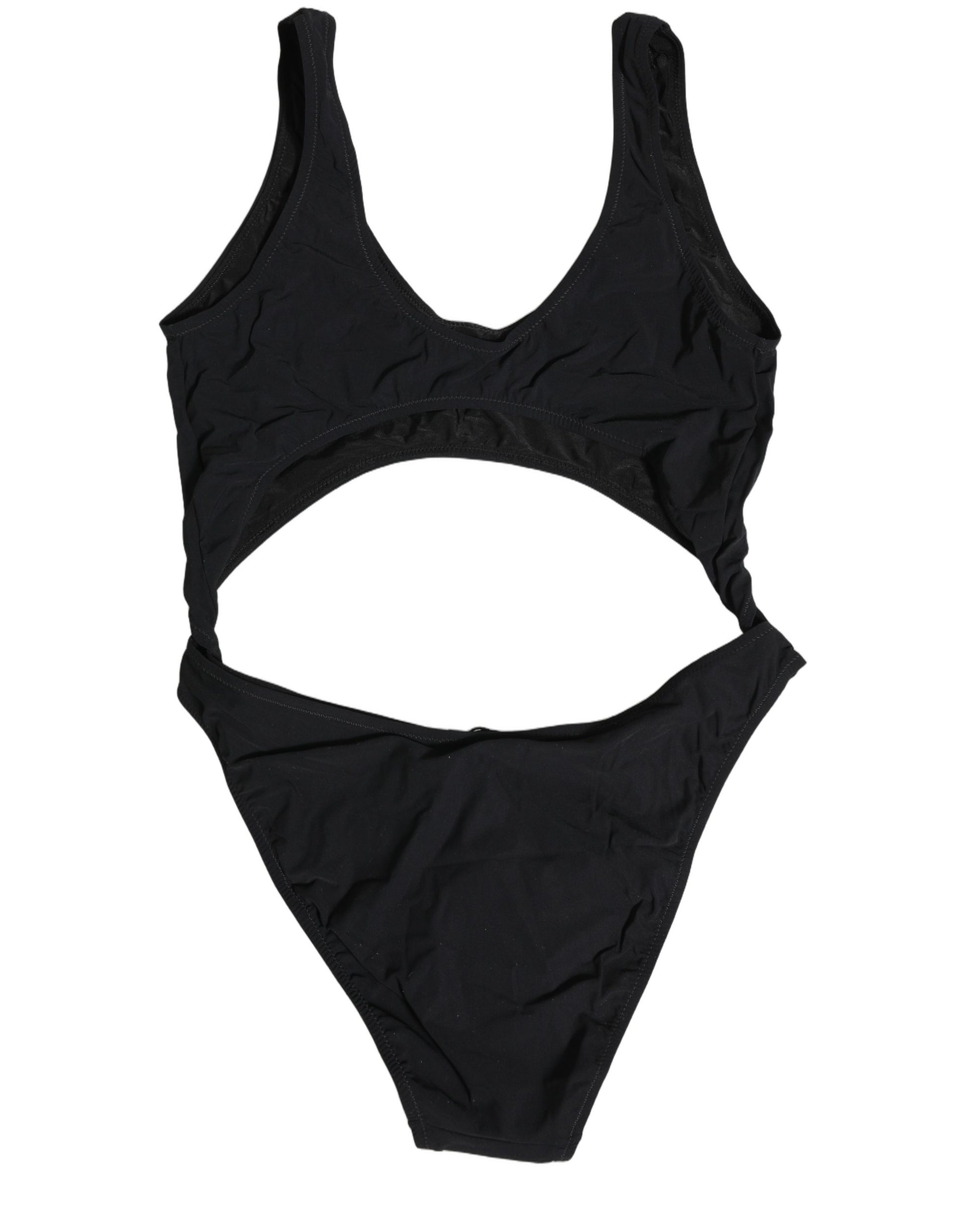 Dolce & Gabbana Black Cutout Logo One Piece Swimsuit Swimwear Dolce & Gabbana