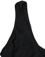 Dolce & Gabbana Black Cutout Logo One Piece Swimsuit Swimwear