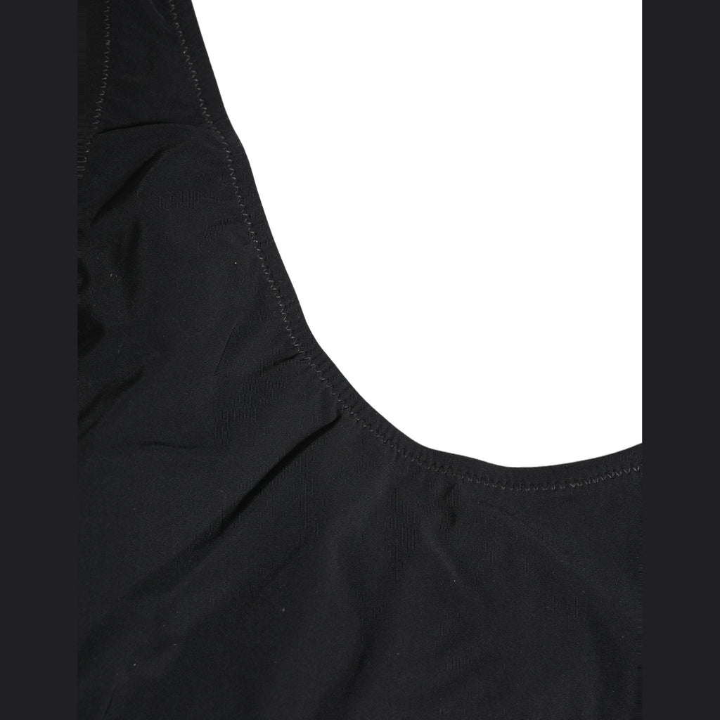 Dolce & Gabbana Black Cutout Logo One Piece Swimsuit Swimwear