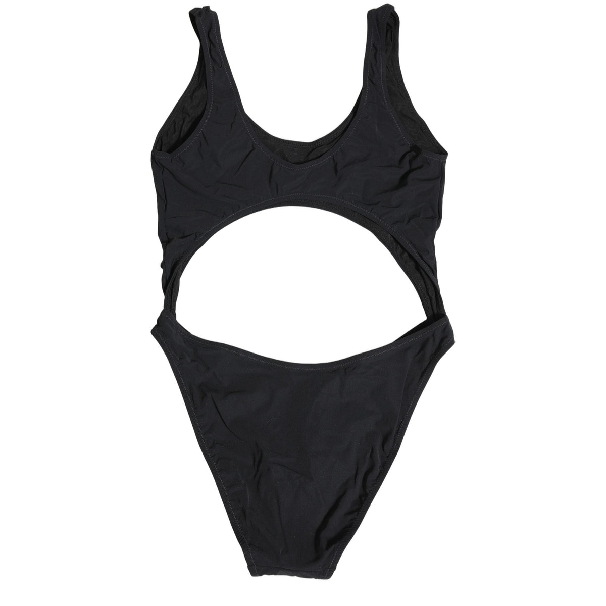 Dolce & Gabbana Black Cutout Logo One Piece Swimsuit Swimwear