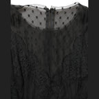 Dolce & Gabbana Black Lace Trim Sleeveless A-line Mini Dress