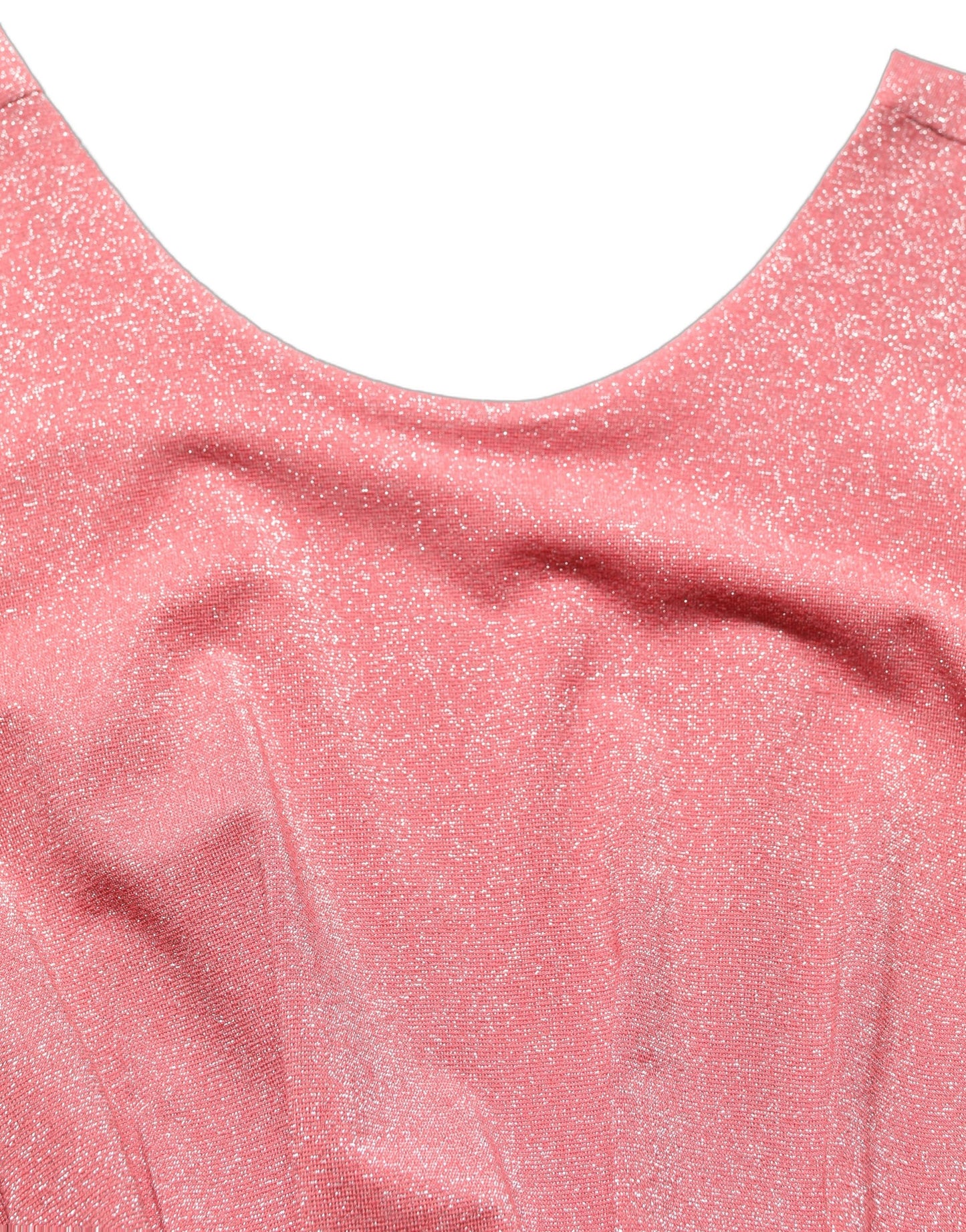 Dolce & Gabbana Coral Pink Pleated Sleeveless Max Dress Dolce & Gabbana