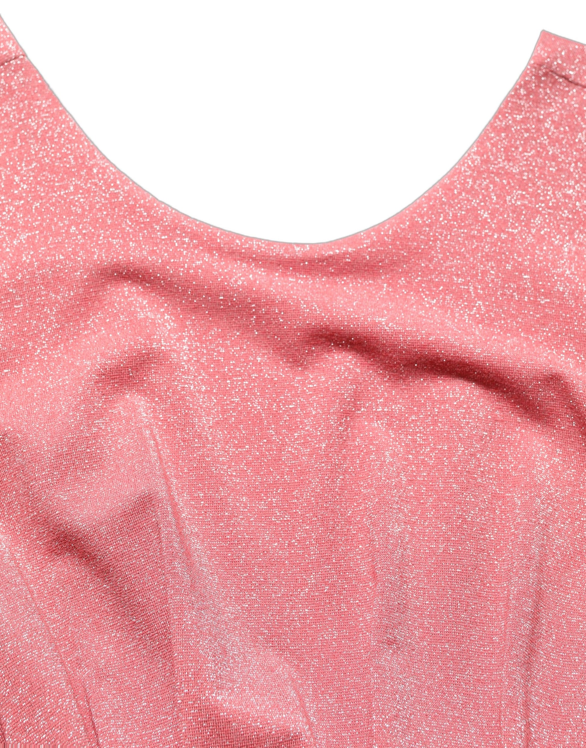 Dolce & Gabbana Coral Pink Pleated Sleeveless Max Dress Dolce & Gabbana