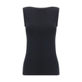 Wolford Black Modal Sleeveles T-Shirt Wolford