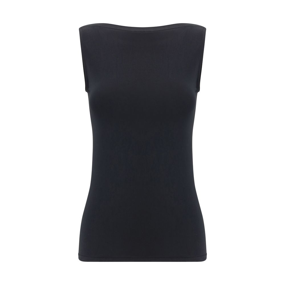 Wolford Black Modal Sleeveles T-Shirt Wolford