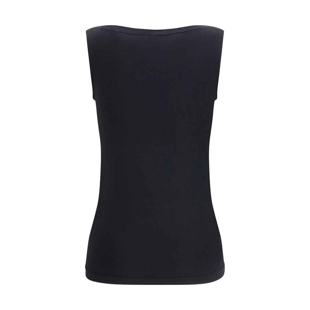 Wolford Black Modal Sleeveles T-Shirt Wolford